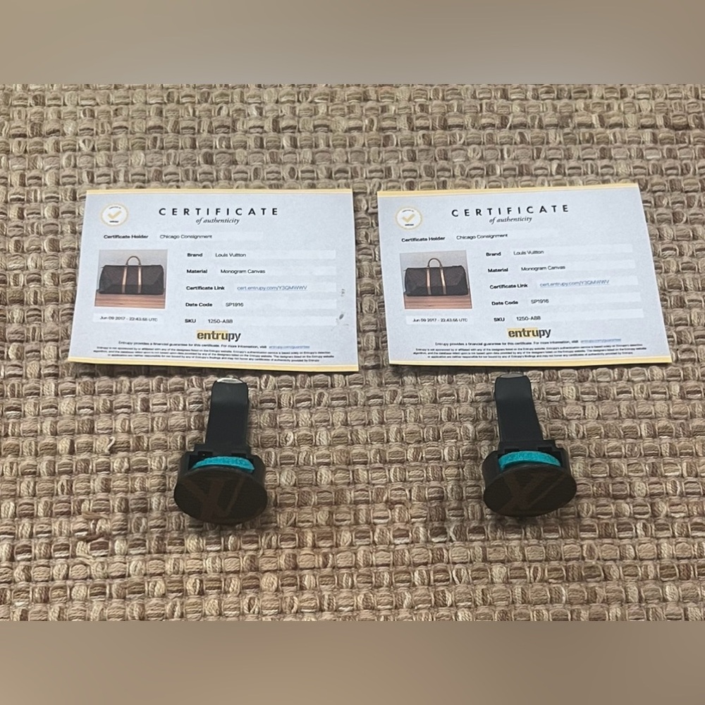 Car Vent Air Diffuser Monogram Canvas 2pc Bundle - image 4